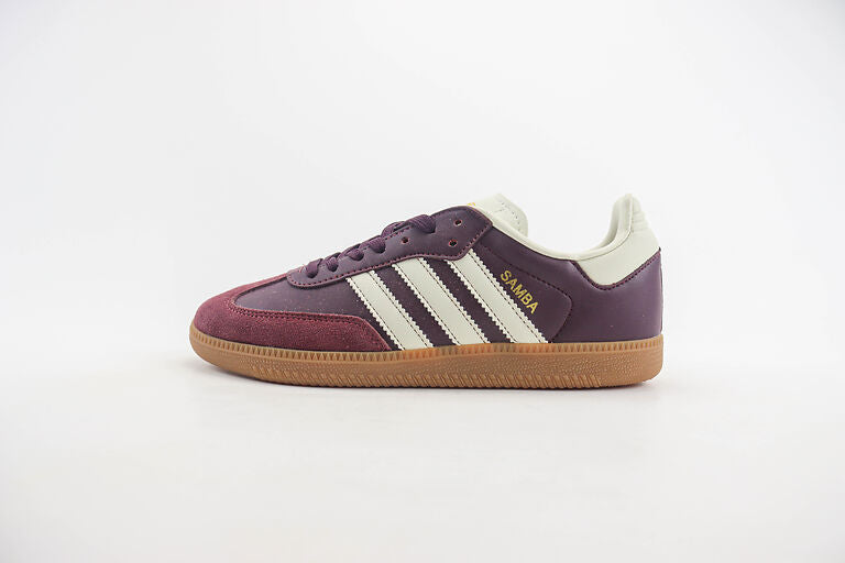 Adidas Samba OG Maroon Gold Metallic